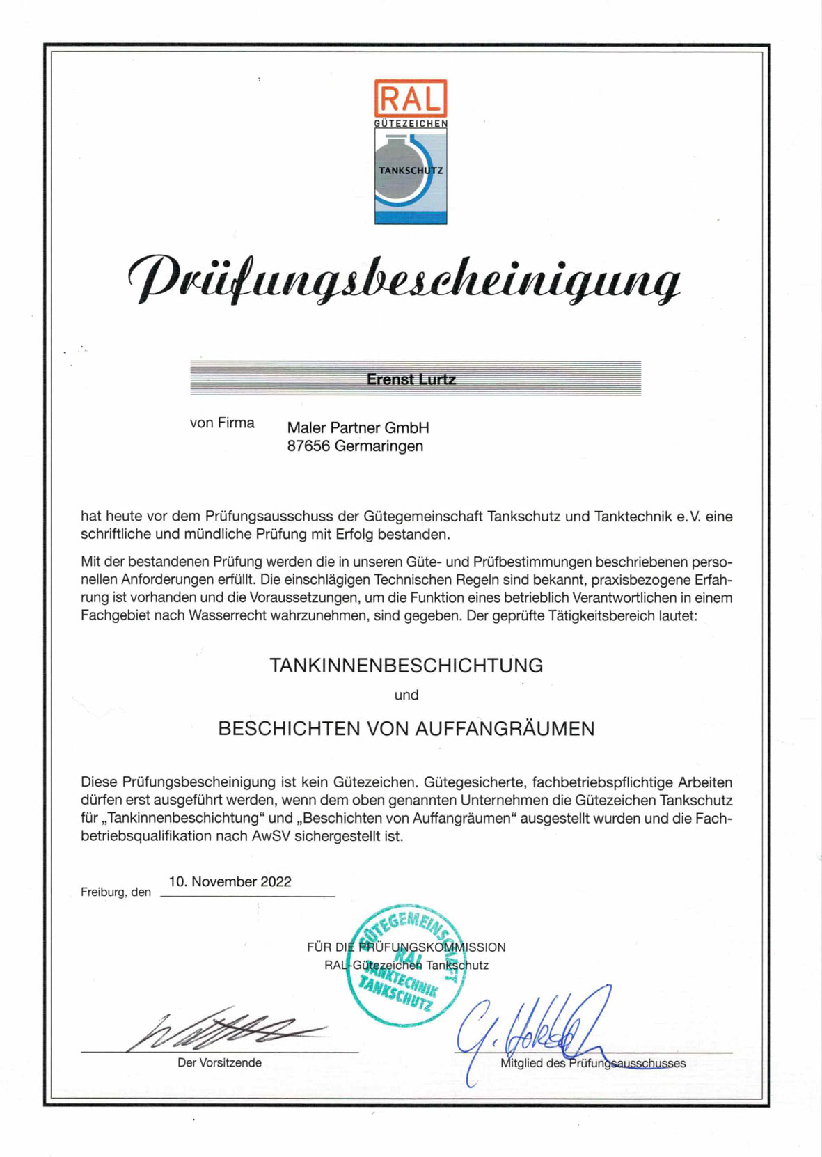 Beschichten-von-Auffwangräumen